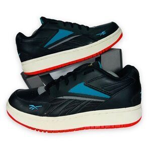 Reebok Court Double Casual Sneakers Black / Seaport Teal EH3280 Women's 9